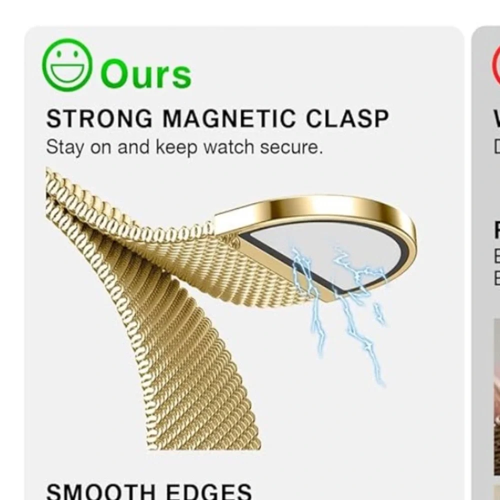 NWT •GOLD •MAGNETIC •Mesh•Watch Band •2 pieces •Watch 38/40/41